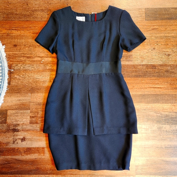🎼🎙️Vintage 80s Yves Cossette Depeche Mode Dress🎹🎧 - Picture 1 of 4